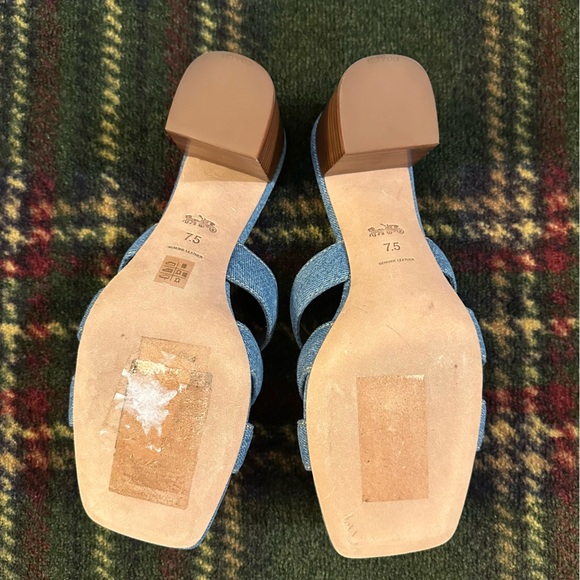 NWOT Coach Women's Nikki Slip-On Sandal in Indigo Denim - Picture 10 of 10